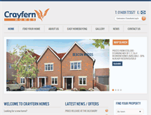 Tablet Screenshot of crayfernhomes.co.uk